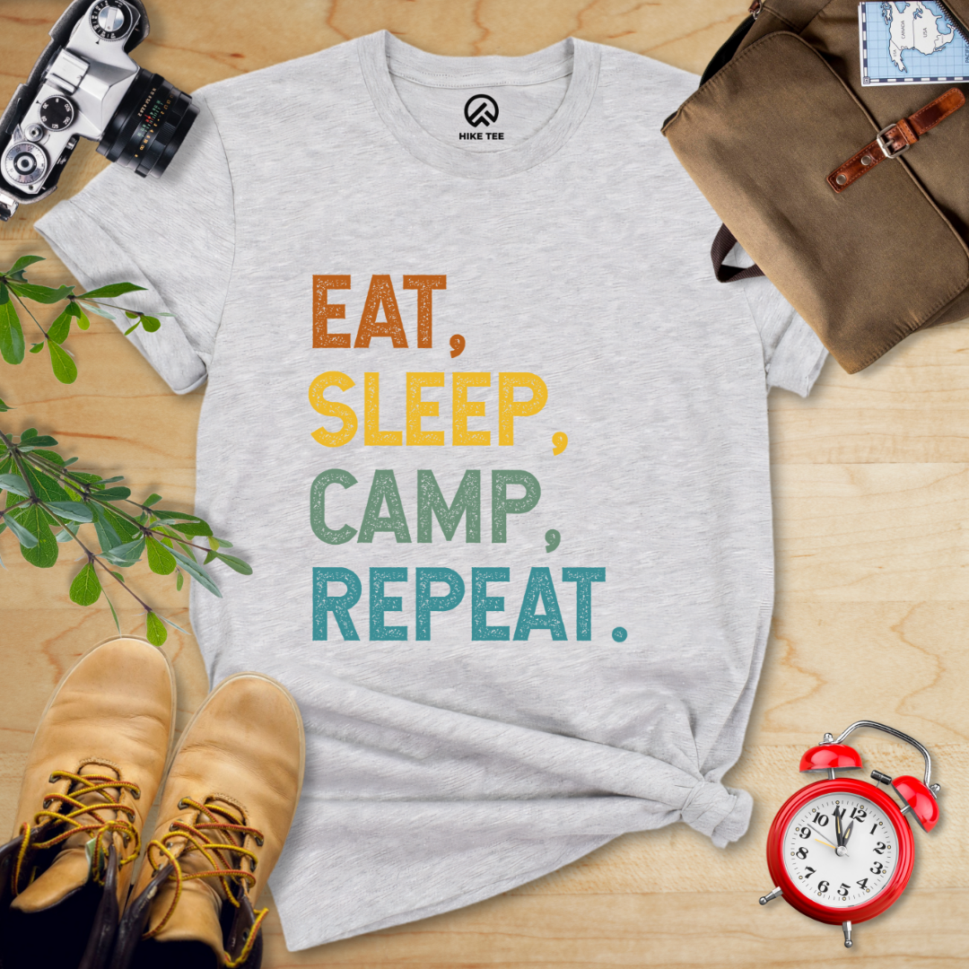 Eat Sleep Camp Repeat Shirt