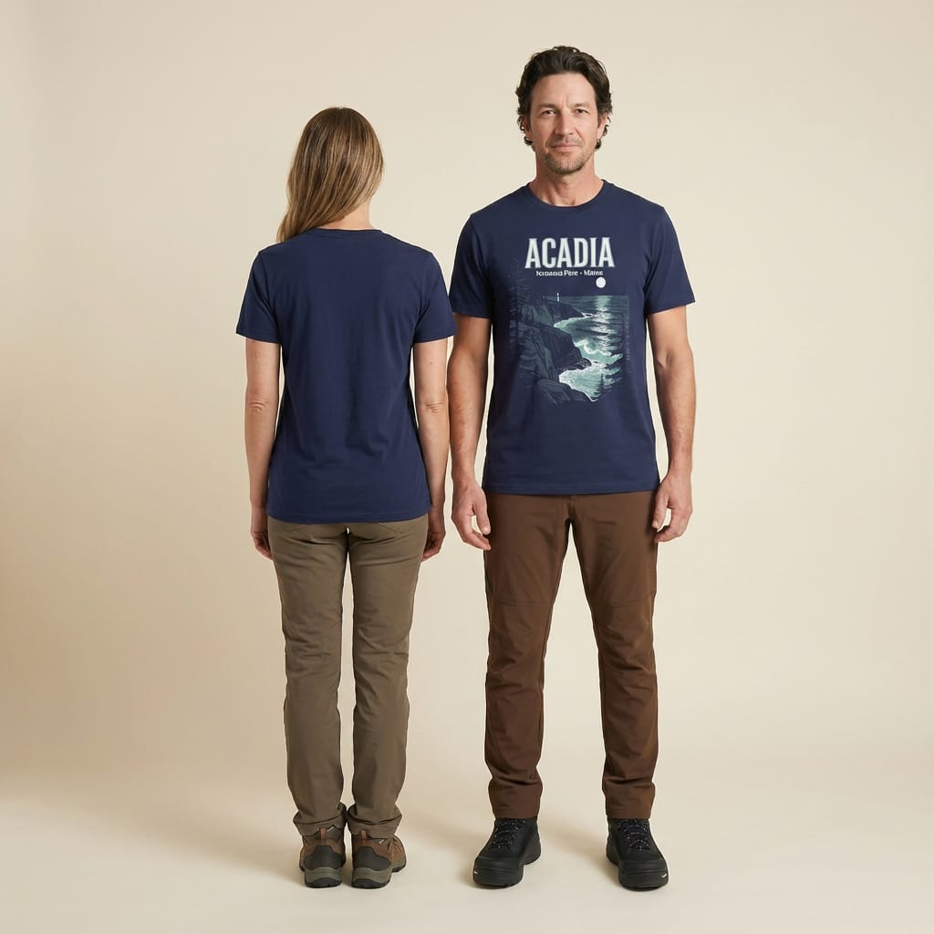 Hike Tee T-Shirt Acadia Maine Vintage Shirt