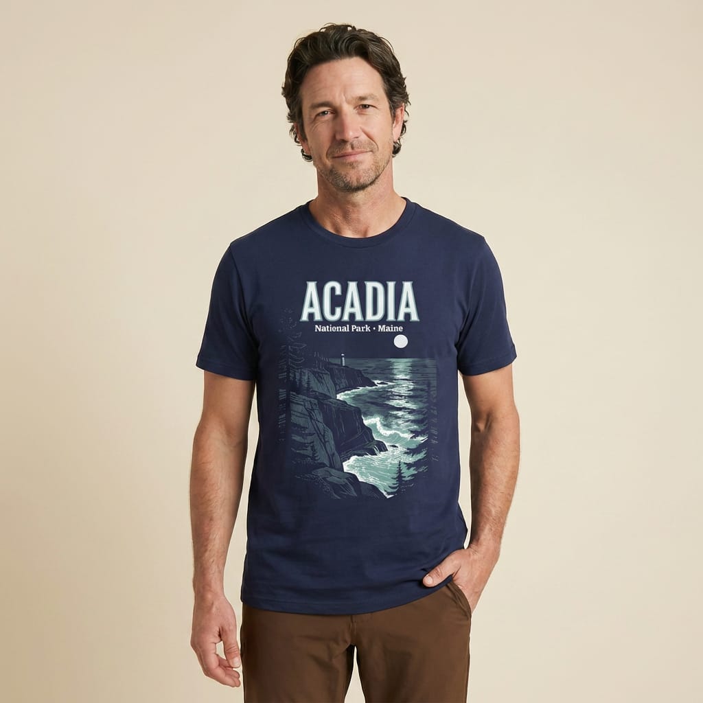 Hike Tee T-Shirt Acadia Maine Vintage Shirt