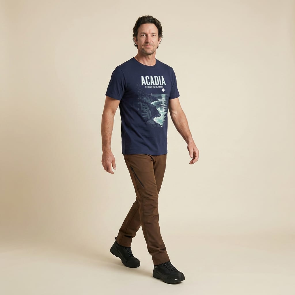 Hike Tee T-Shirt Acadia Maine Vintage Shirt