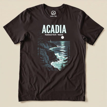 Hike Tee T-Shirt Brown / S Acadia Maine Vintage Shirt