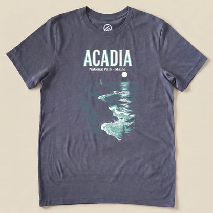 Hike Tee T-Shirt Heather Navy / S Acadia Maine Vintage Shirt