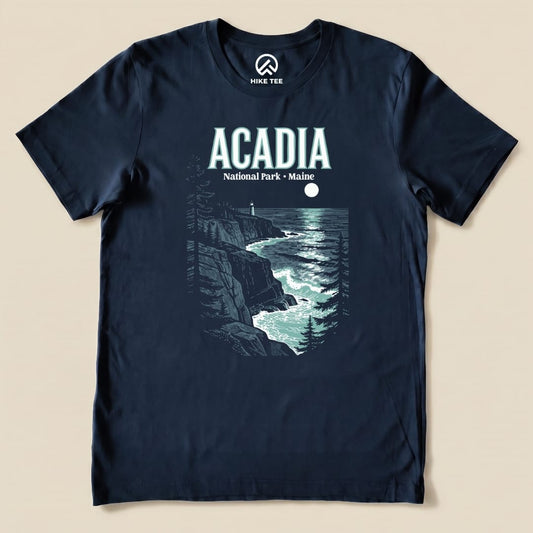 Hike Tee T-Shirt Navy / S Acadia Maine Vintage Shirt