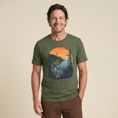 Hike Tee T-Shirt Acadia National Park Shirt
