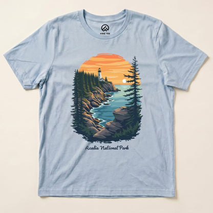 Hike Tee T-Shirt Baby Blue / S Acadia National Park Shirt