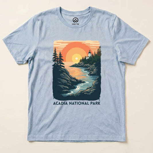 Hike Tee T-Shirt Baby Blue / S Acadia National Park Shirt