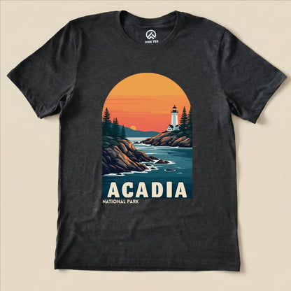 Hike Tee T-Shirt Dark Grey Heather / S Acadia National Park Shirt