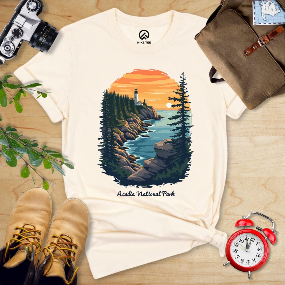 Hike Tee T-Shirt Natural / S Acadia National Park Shirt