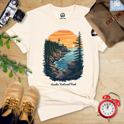 Hike Tee T-Shirt Natural / S Acadia National Park Shirt
