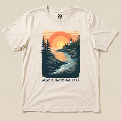 Hike Tee T-Shirt Natural / S Acadia National Park Shirt