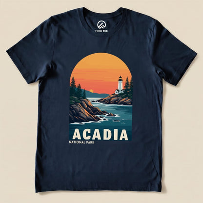 Hike Tee T-Shirt Navy / S Acadia National Park Shirt