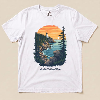 Hike Tee T-Shirt White / S Acadia National Park Shirt