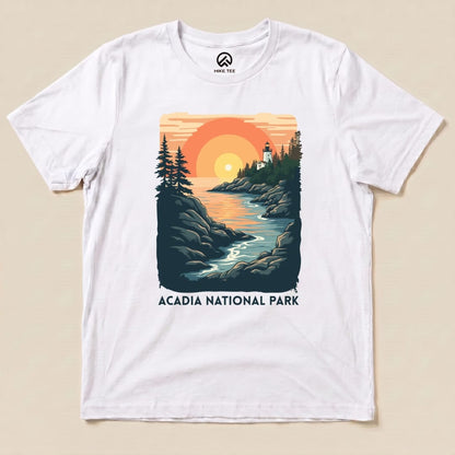 Hike Tee T-Shirt White / S Acadia National Park Shirt