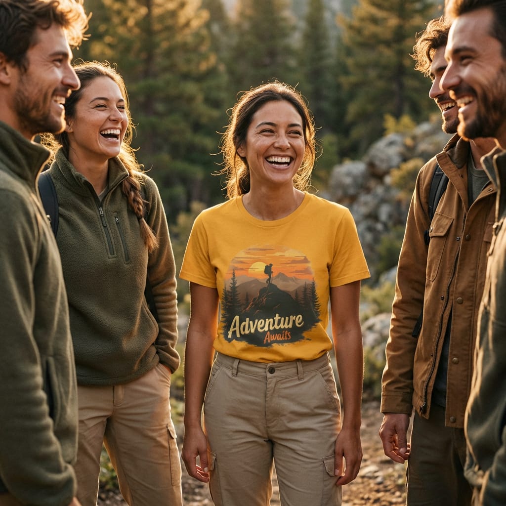 Hike Tee T-Shirt Adventure Awaits Shirt
