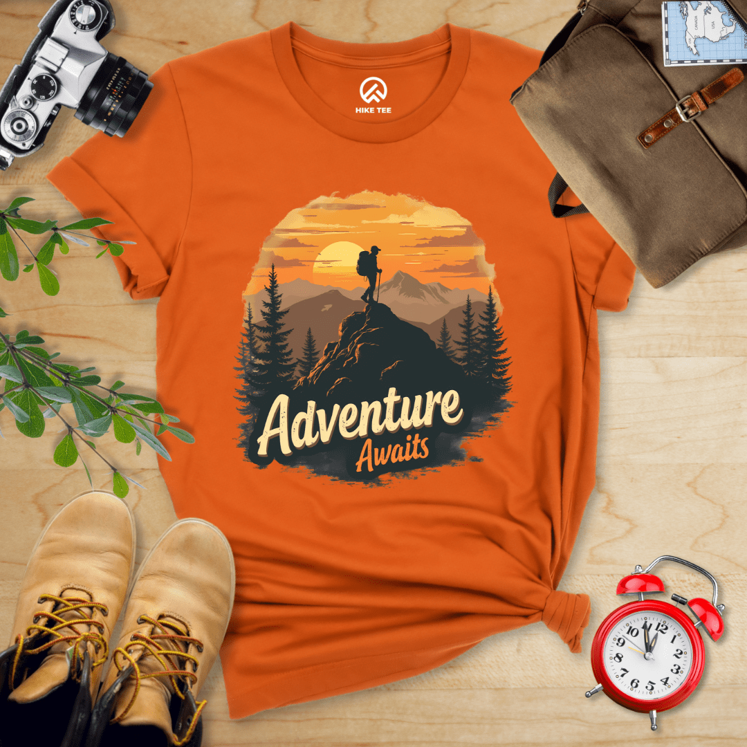 Printify T-Shirt Autumn / S Adventure Awaits Shirt