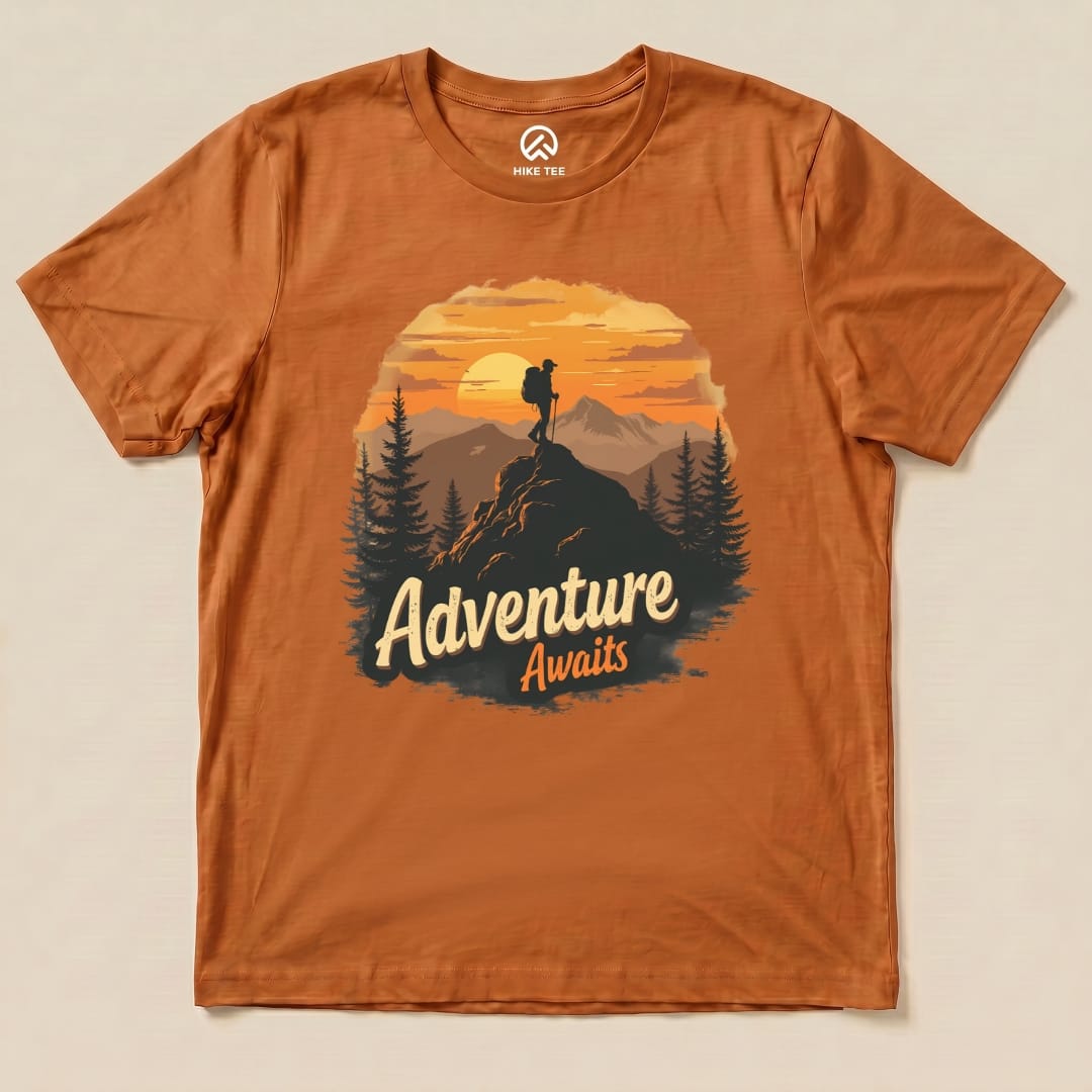 Hike Tee T-Shirt Autumn / S Adventure Awaits Shirt