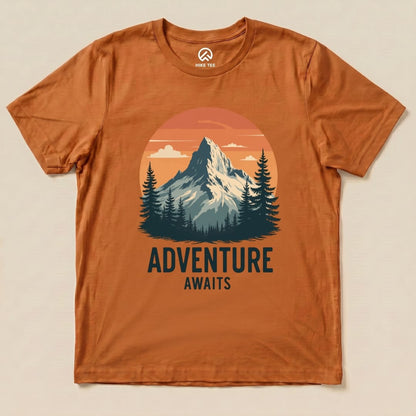 Adventure Awaits Shirt Hike Tee T-Shirt Autumn / S