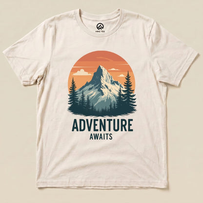 Adventure Awaits Shirt Hike Tee T-Shirt Natural / S