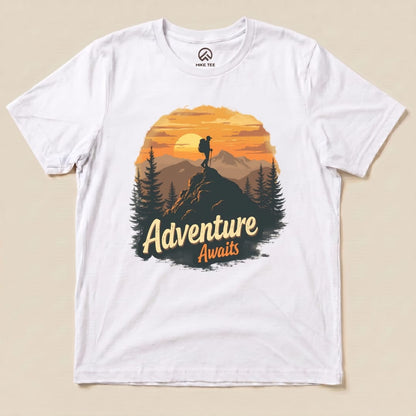 Hike Tee T-Shirt White / S Adventure Awaits Shirt