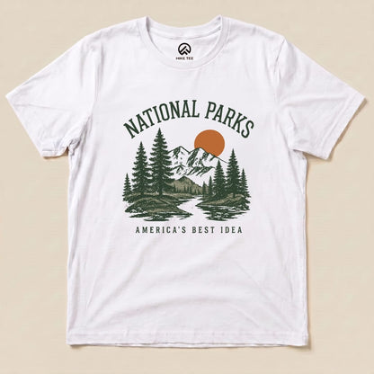 America's Best Idea National Park Shirt Hike Tee T-Shirt White / S