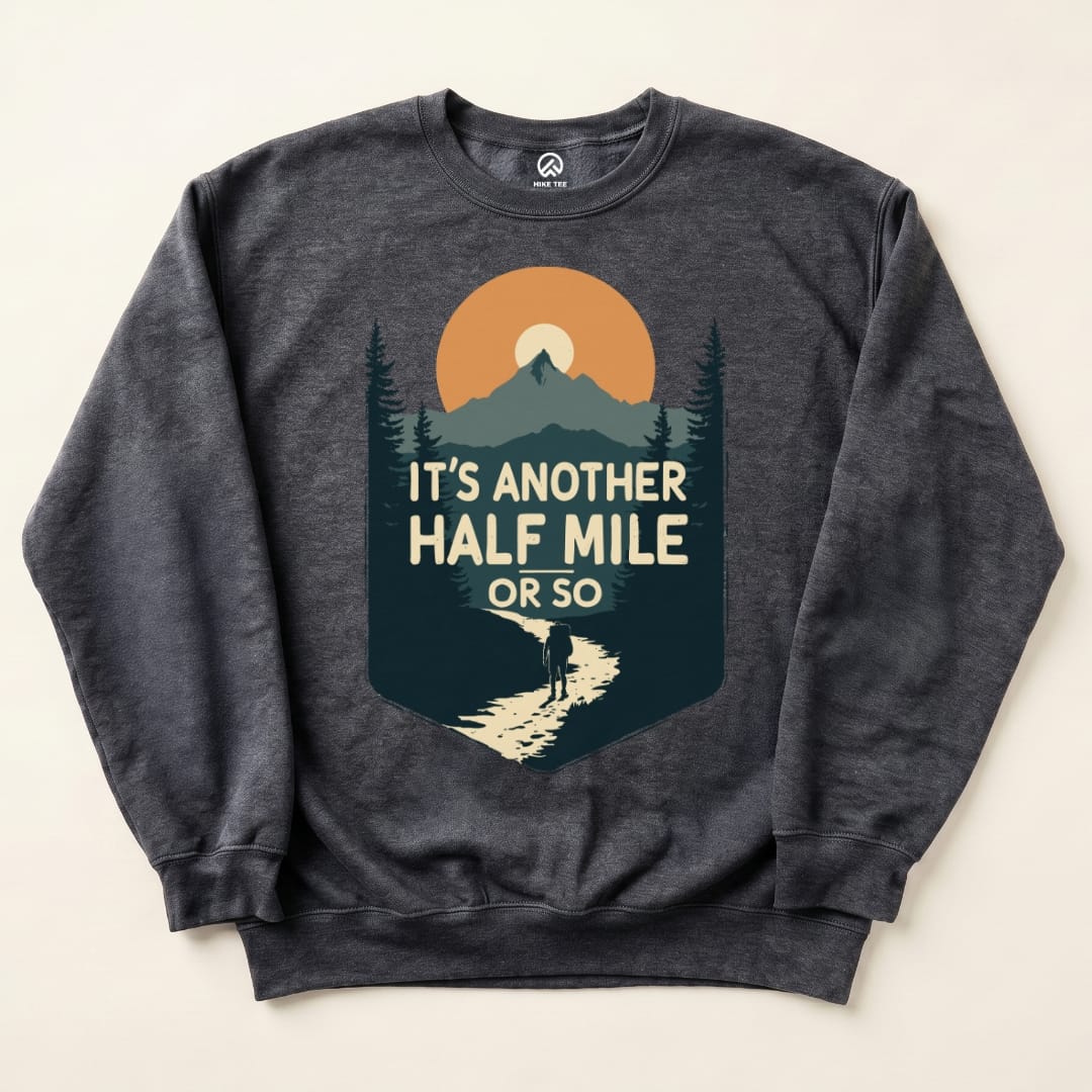 Another Half Mile Sweatshirt Hike Tee Sweatshirt Dark Heather / S