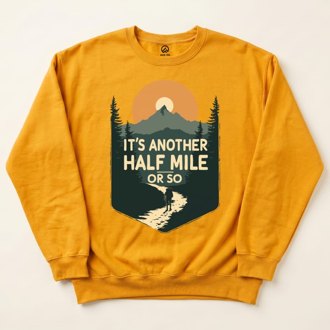 Another Half Mile Sweatshirt Hike Tee Sweatshirt Gold / S