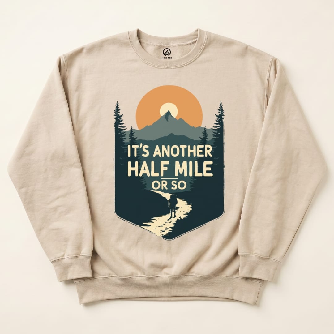 Another Half Mile Sweatshirt Hike Tee Sweatshirt Sand / S