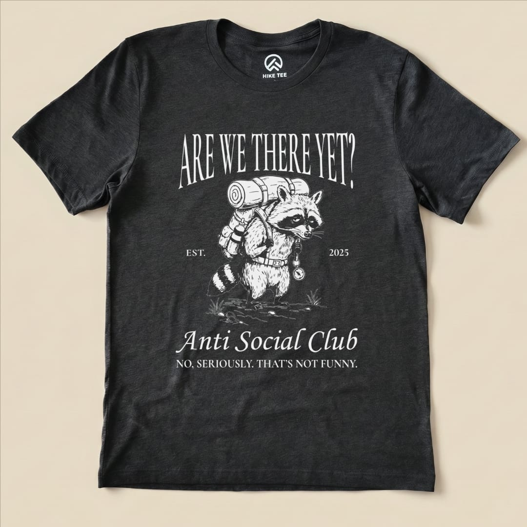 Hike Tee T-Shirt Dark Grey Heather / S Anti Social Club Hiking Shirt