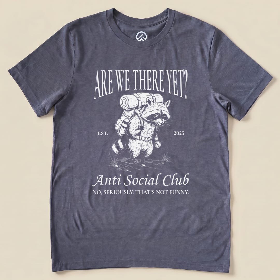Hike Tee T-Shirt Heather Navy / S Anti Social Club Hiking Shirt