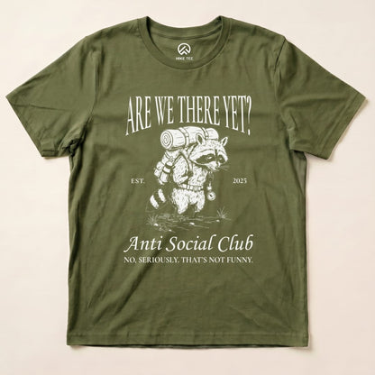 Hike Tee T-Shirt Military Green / S Anti Social Club Hiking Shirt
