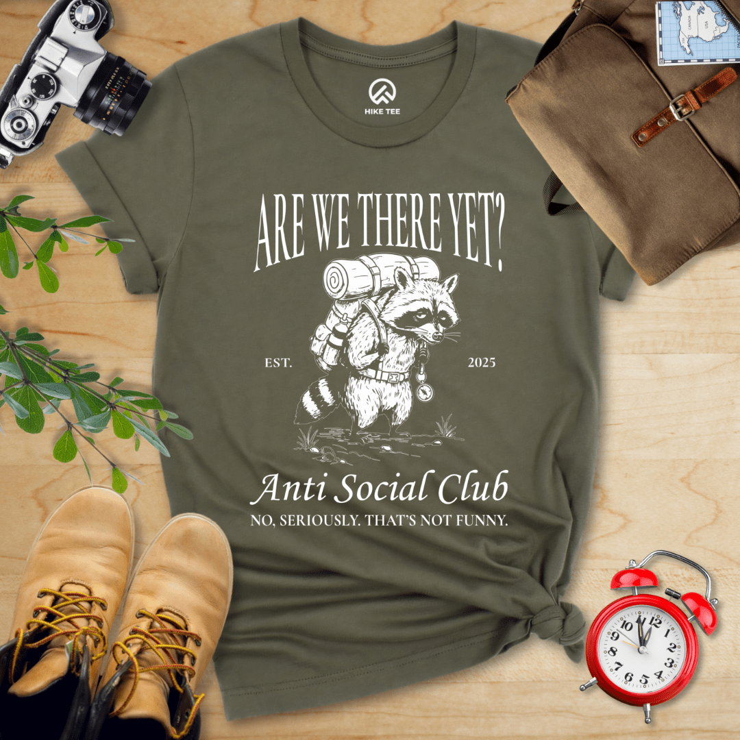 Hike Tee T-Shirt Military Green / S Anti Social Club Shirt