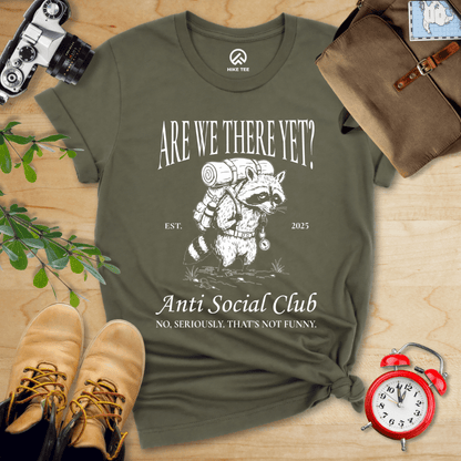 Hike Tee T-Shirt Military Green / S Anti Social Club Shirt