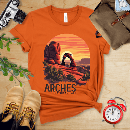 Hike Tee T-Shirt Autumn / S Arches National Park Shirt