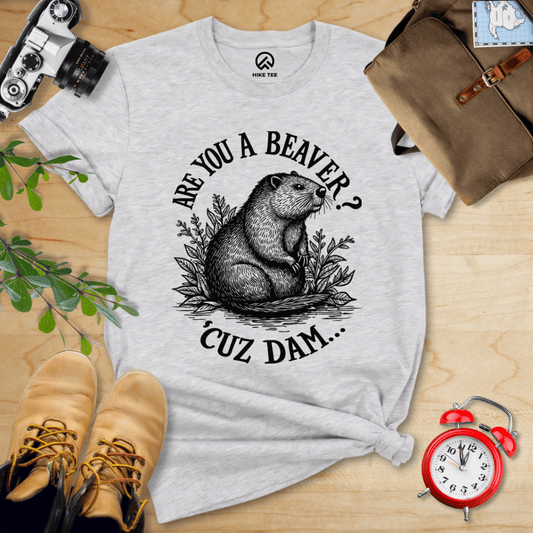 Hike Tee T-Shirt Athletic Heather / S Are U A Beaver Shirt