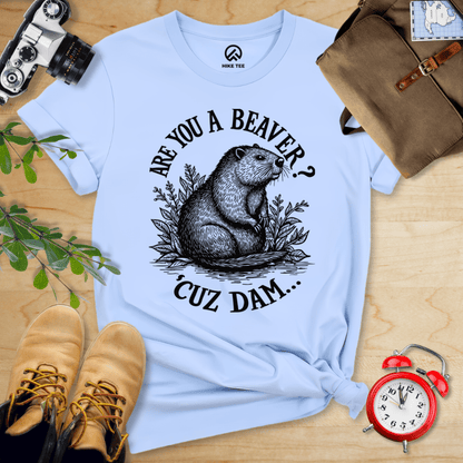 Hike Tee T-Shirt Baby Blue / S Are U A Beaver Shirt
