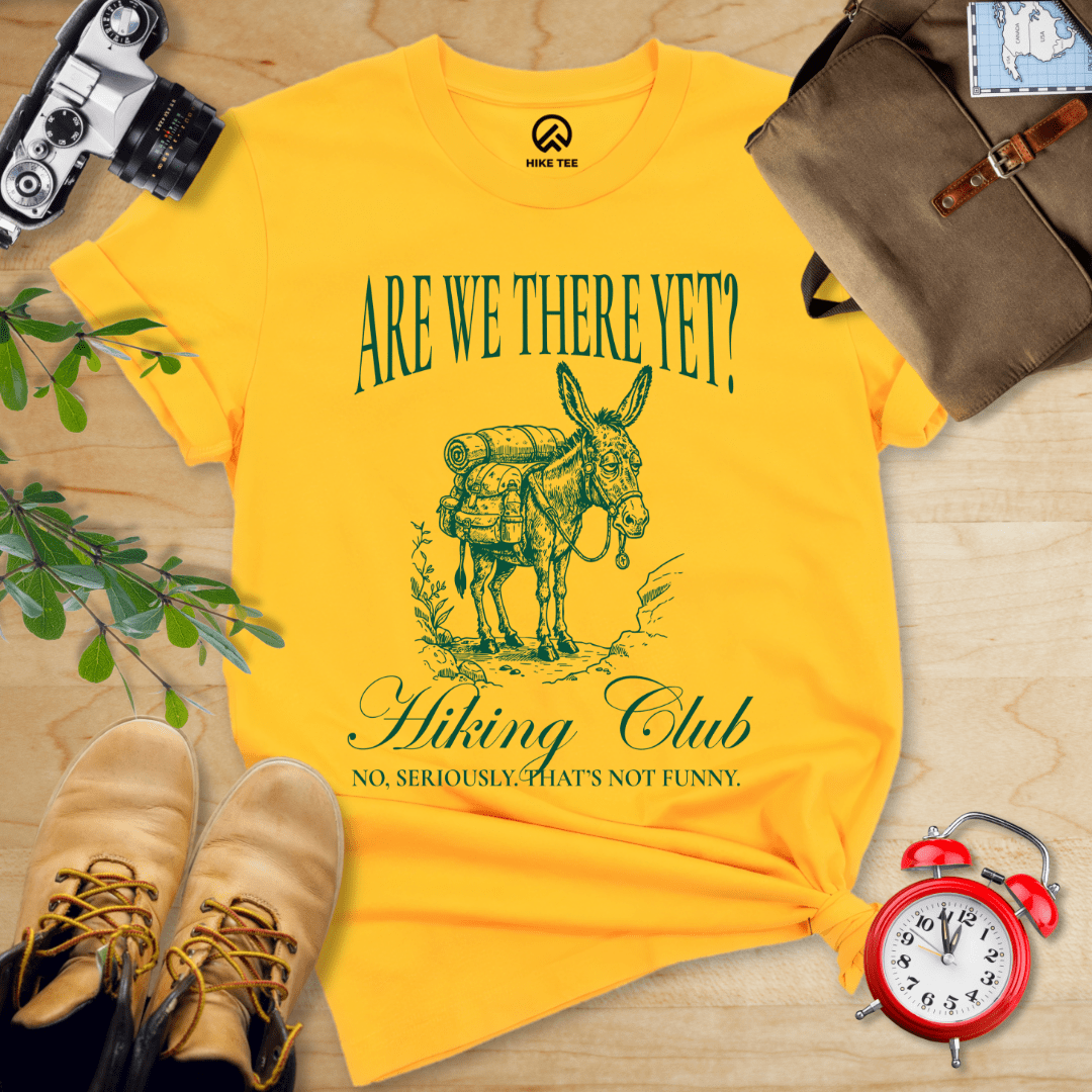 Hike Tee T-Shirt Gold / S Are We There Donkey Club Shirt