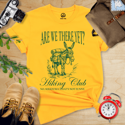 Hike Tee T-Shirt Gold / S Are We There Donkey Club Shirt