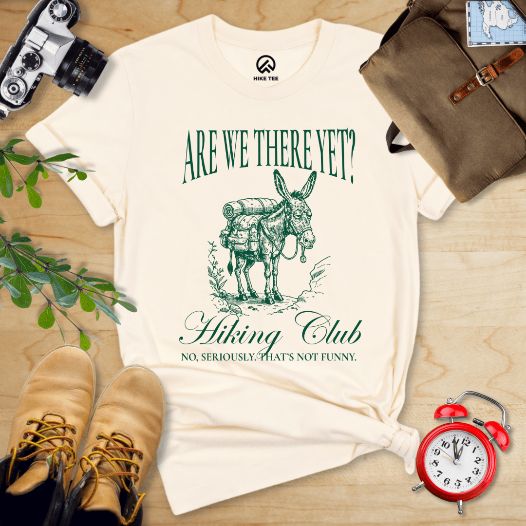 Hike Tee T-Shirt Natural / S Are We There Donkey Club Shirt
