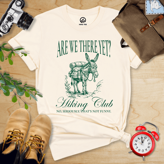 Hike Tee T-Shirt Natural / S Are We There Donkey Club Shirt