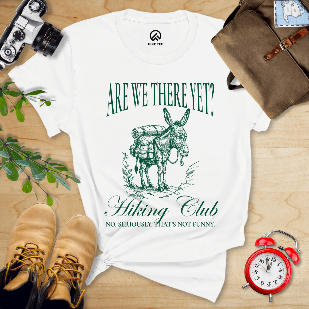 Hike Tee T-Shirt White / S Are We There Donkey Club Shirt
