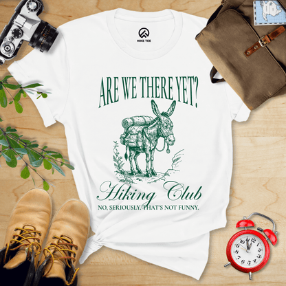 Hike Tee T-Shirt White / S Are We There Donkey Club Shirt
