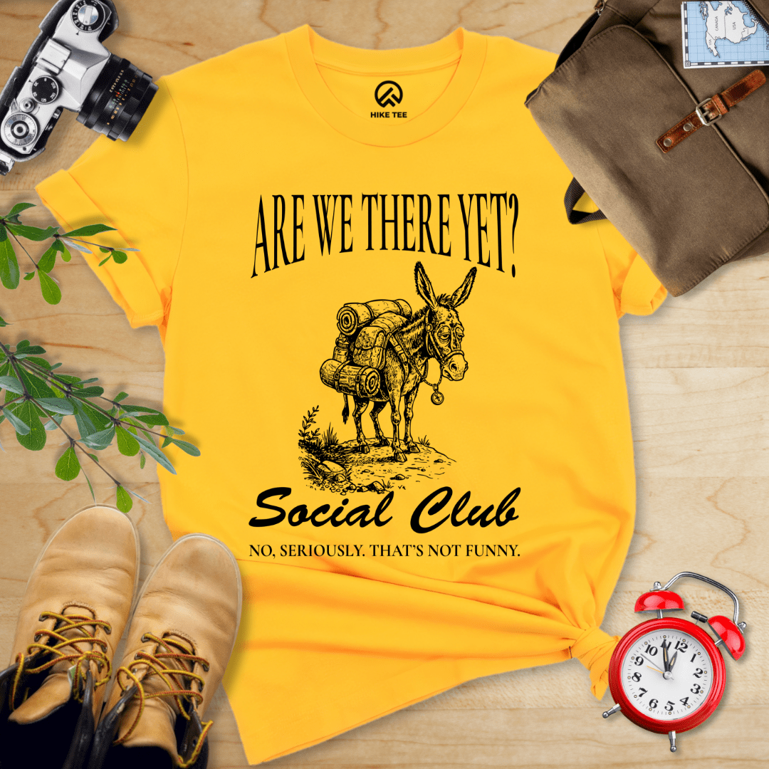Hike Tee T-Shirt Gold / S Are We There Social Club Shirt