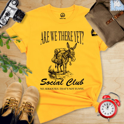 Hike Tee T-Shirt Gold / S Are We There Social Club Shirt