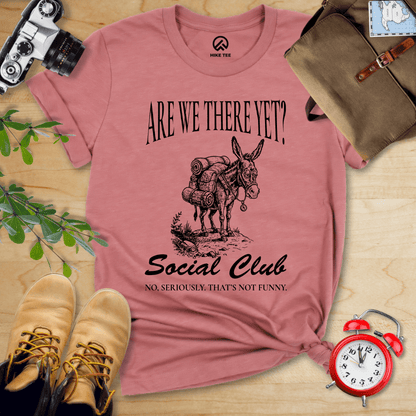 Hike Tee T-Shirt Heather Mauve / S Are We There Social Club Shirt