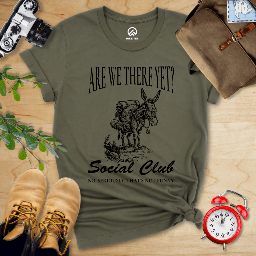 Hike Tee T-Shirt Military Green / S Are We There Social Club Shirt