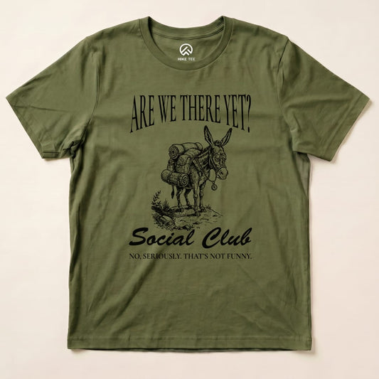 Hike Tee T-Shirt Military Green / S Are We There Social Club Shirt