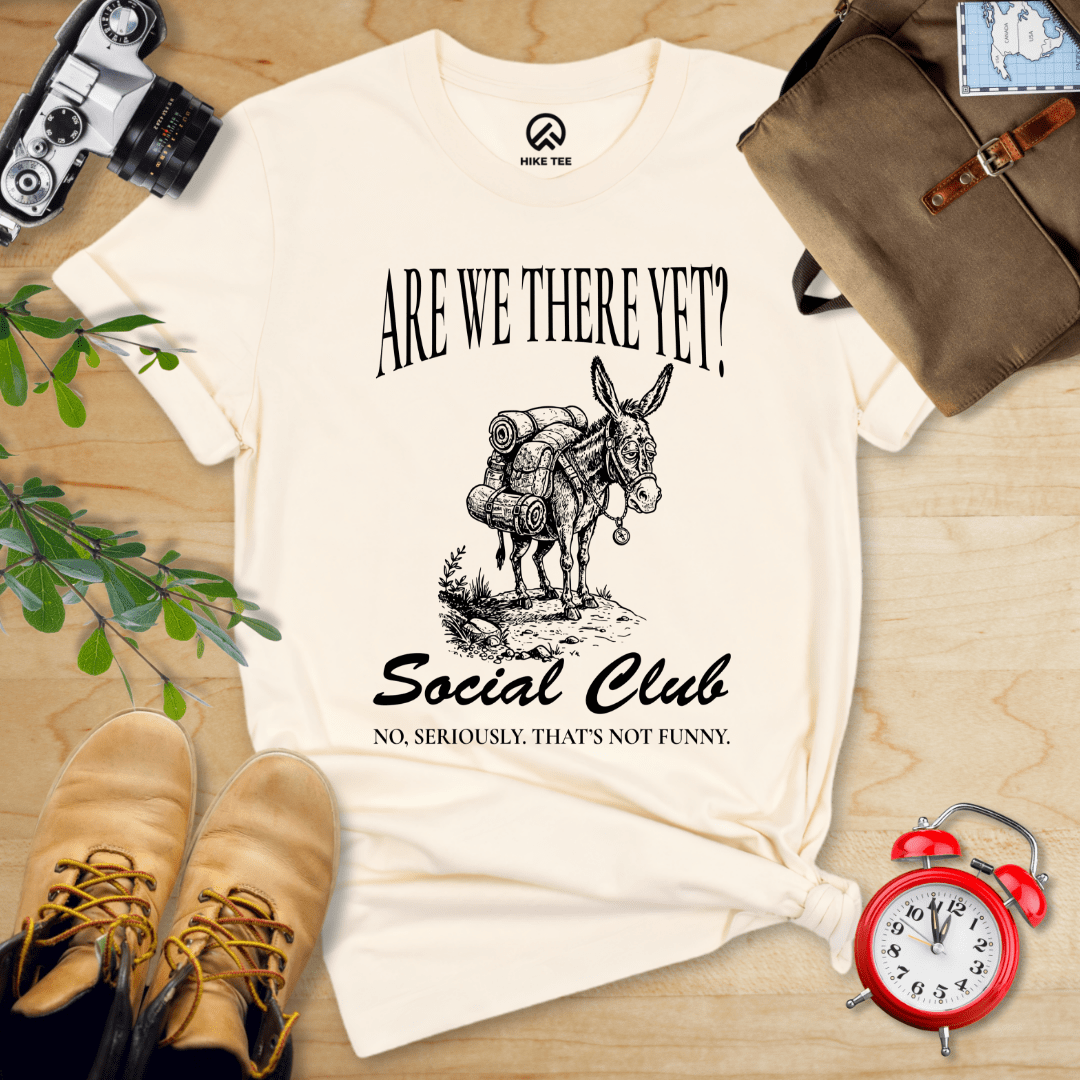 Hike Tee T-Shirt Natural / S Are We There Social Club Shirt