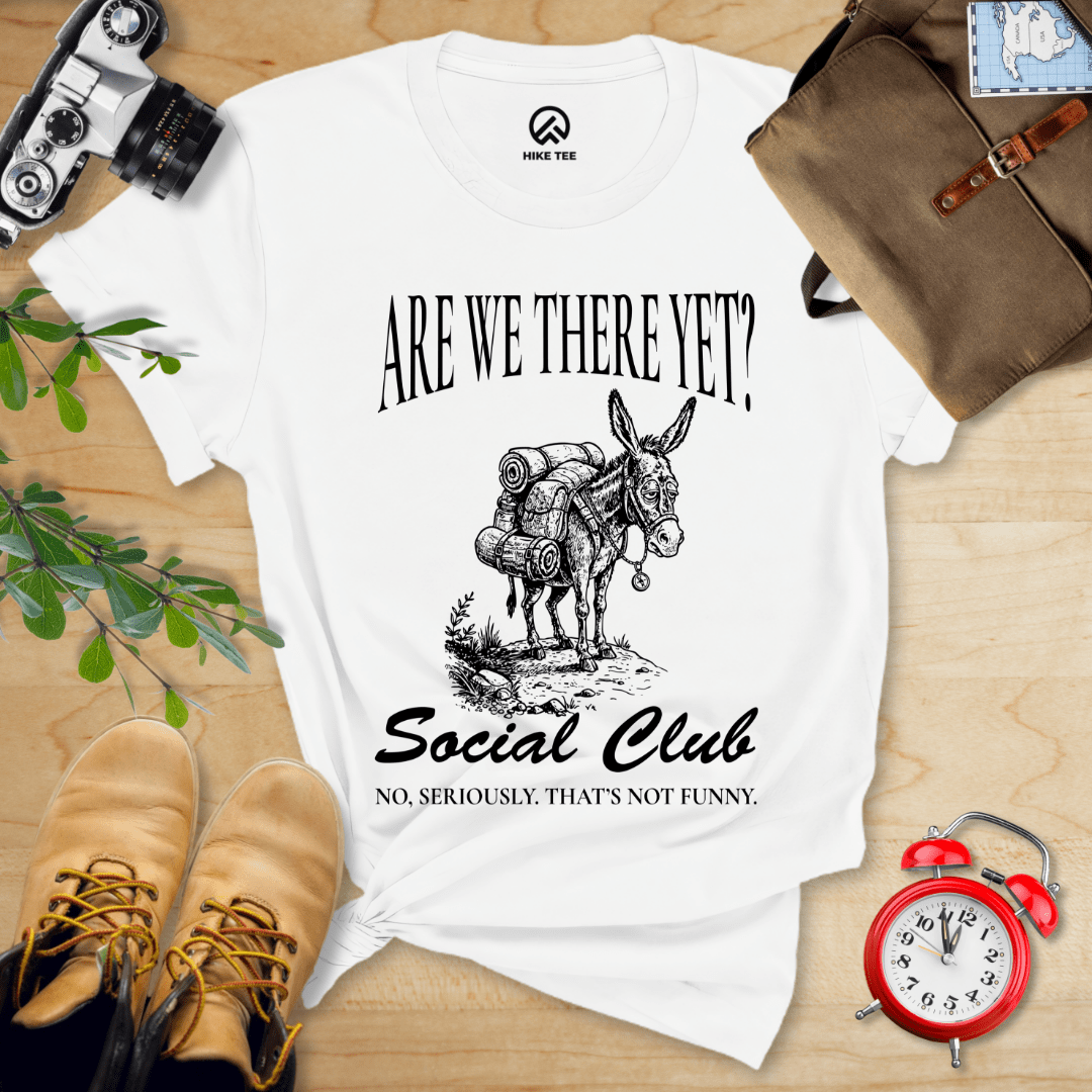 Hike Tee T-Shirt White / S Are We There Social Club Shirt