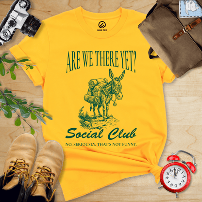 Hike Tee T-Shirt Gold / S Are We There Yet? Club Shirt