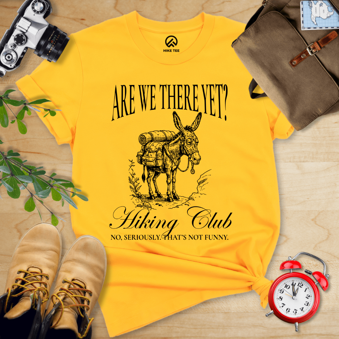 Hike Tee T-Shirt Gold / S Are We There Yet? Club Shirt